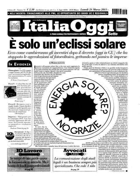 Italia oggi : quotidiano di economia finanza e politica